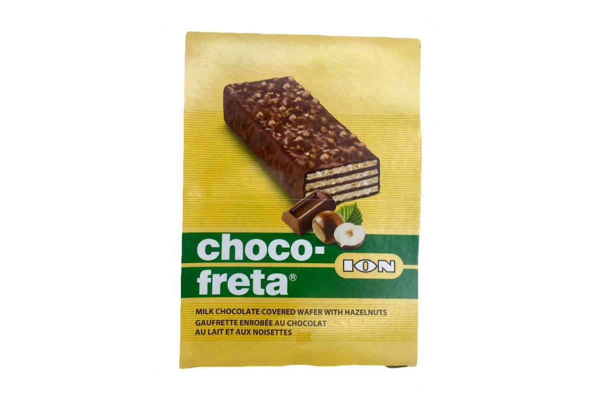 Ion Choco Freta gaufrette noisette / Milk Chocolate Covered Wafer with Hazelnuts (38 g)