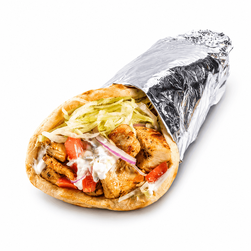 Gyros pita de poulet / Chicken Gyros Pita