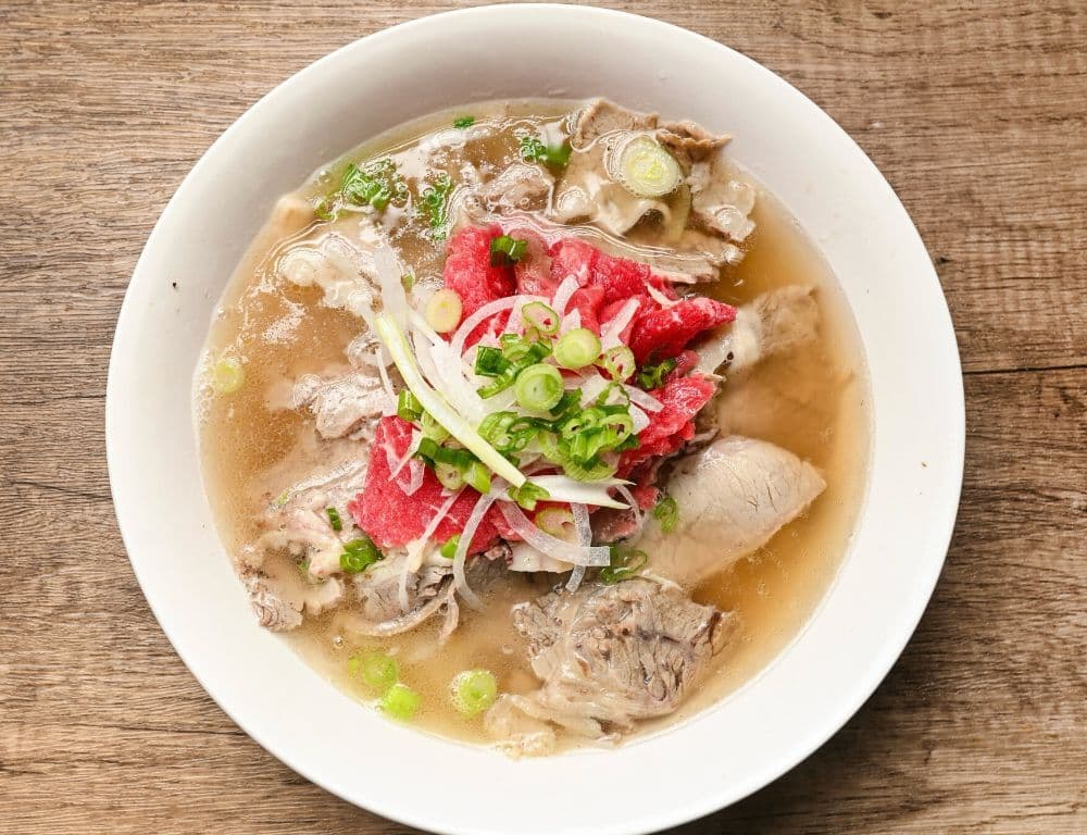 Pho saignant and bien cuit flanc (sans gluten)
