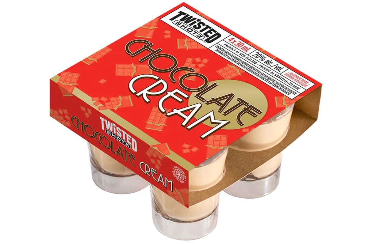 TWISTED SHOTZ CHOCOLATE CREAM 4 SHOTS (4 x 30ML)