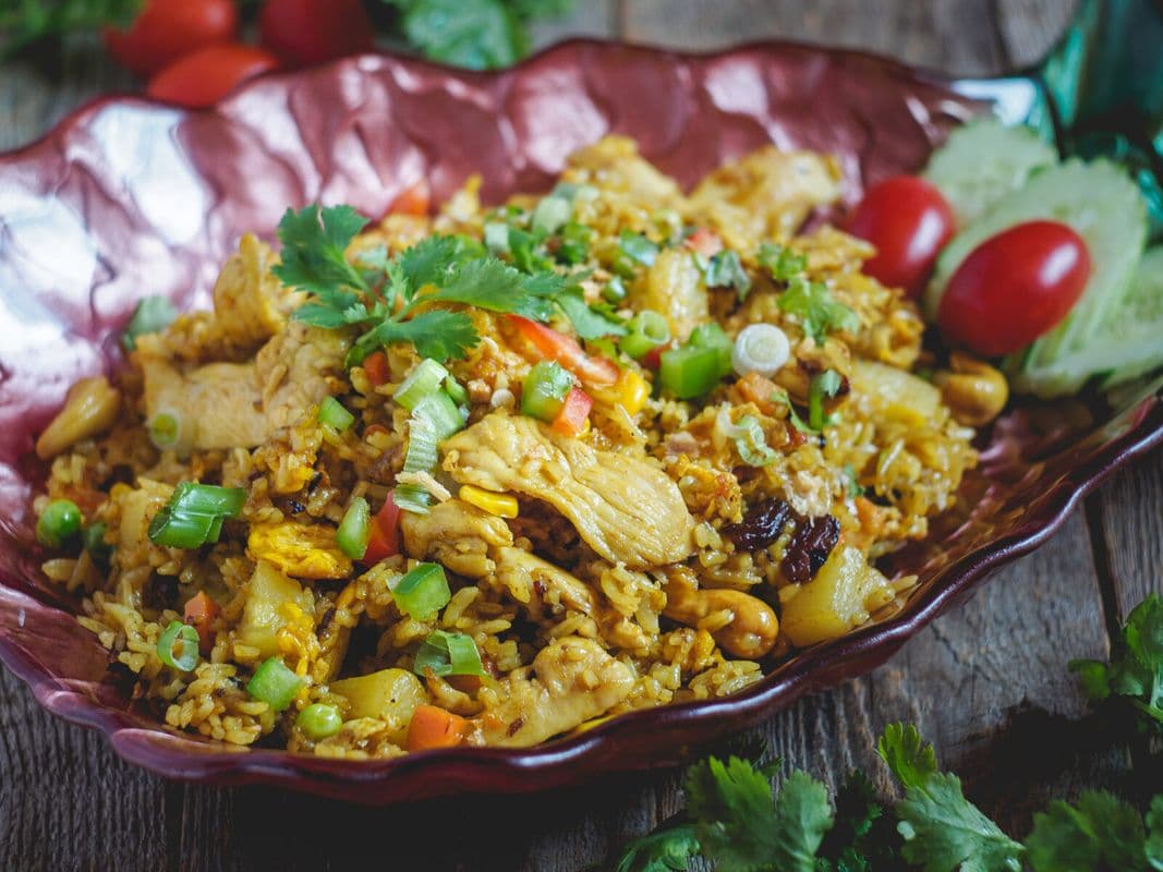 Pineapple Fried Rice / Riz Frit À L’ananas