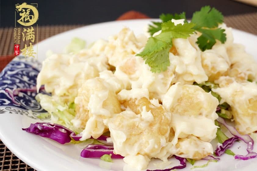 57. Deep-Fried Shredded Wonton and Prawn with Mayo