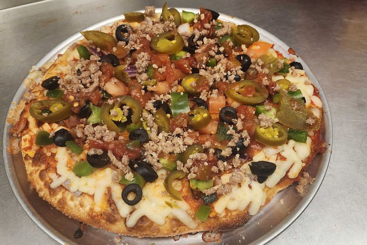 10"Beef Nacho Pizza