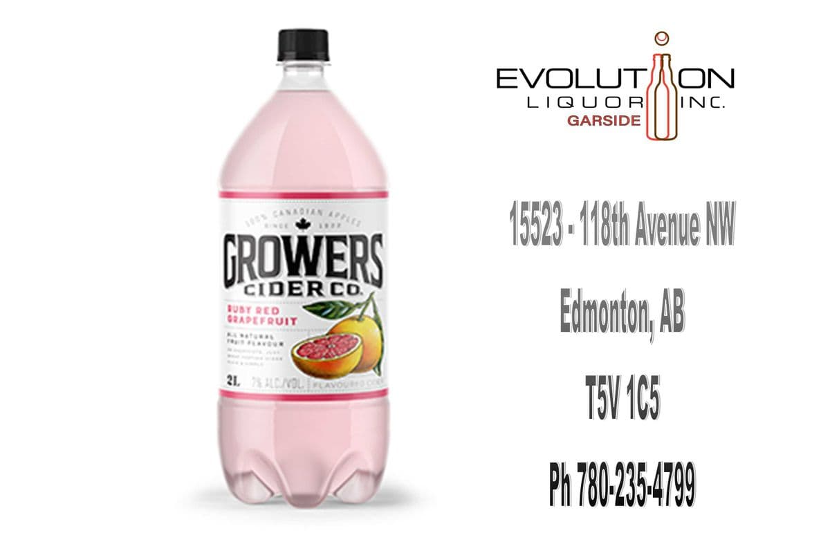Growers Cider Red Ruby Grapefruit P2000 (1 x 2L Plastic Bottle)