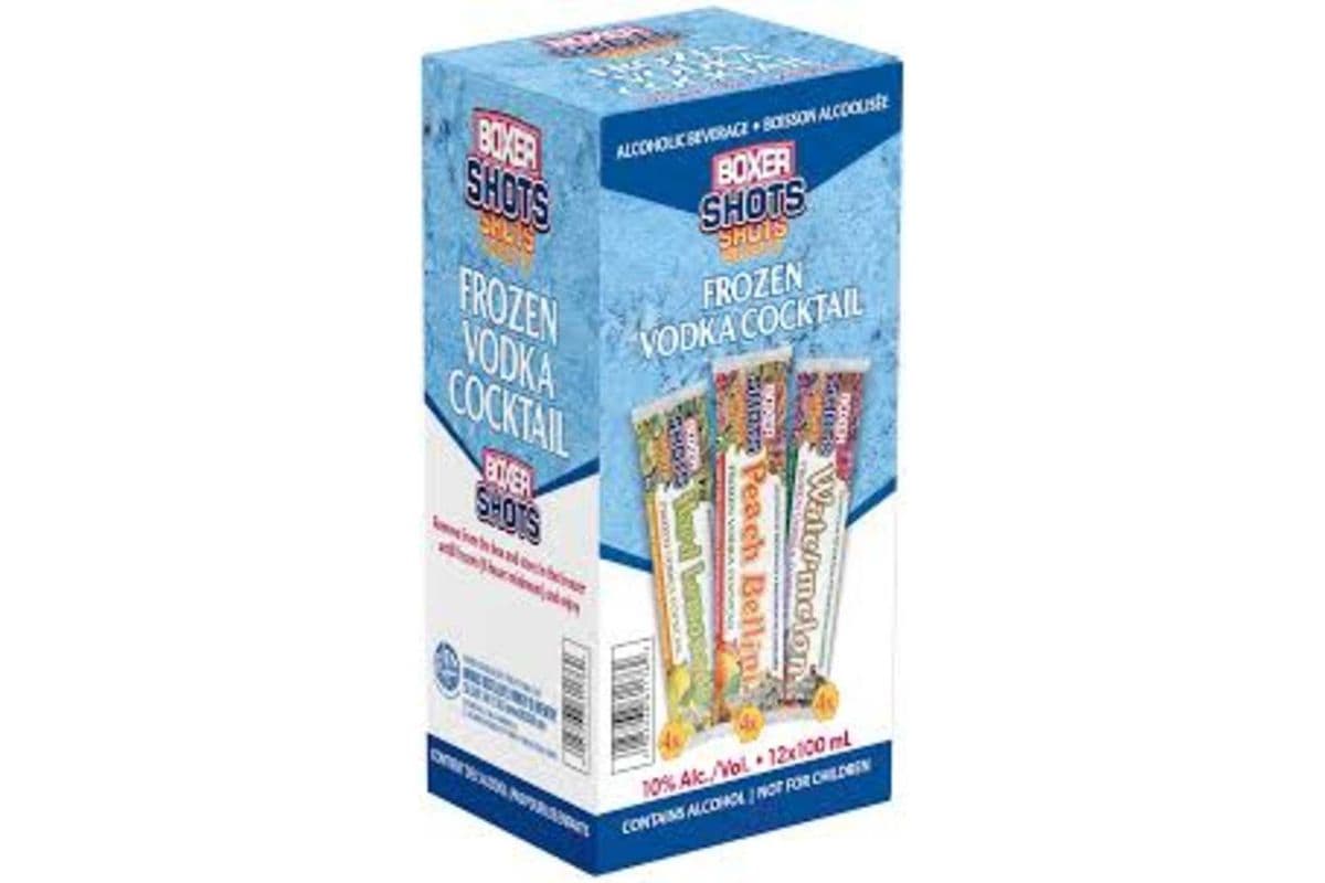Boxer Shots Frozen Vodka Cocktail (12 x 100 ml )