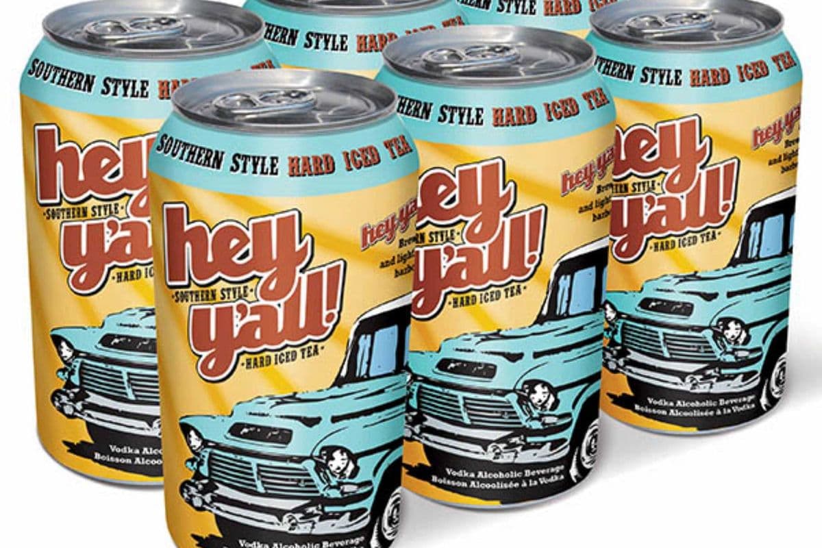 HEY Y'ALL SOUTHERN STYLE HARD ICED TEA 6PK (6 x 341 ML)