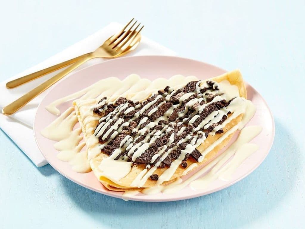 Oreo and White Chocolate Crepe