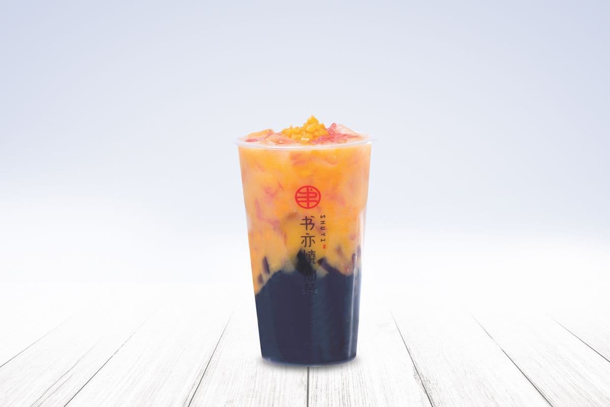 Pomelo à la mangue avec gelée d'herbe / Mango Pomelo Meet Grass Jelly