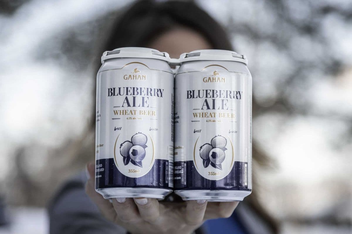 Gahan Blueberry Wheat Ale (4 x 355 ml cans)