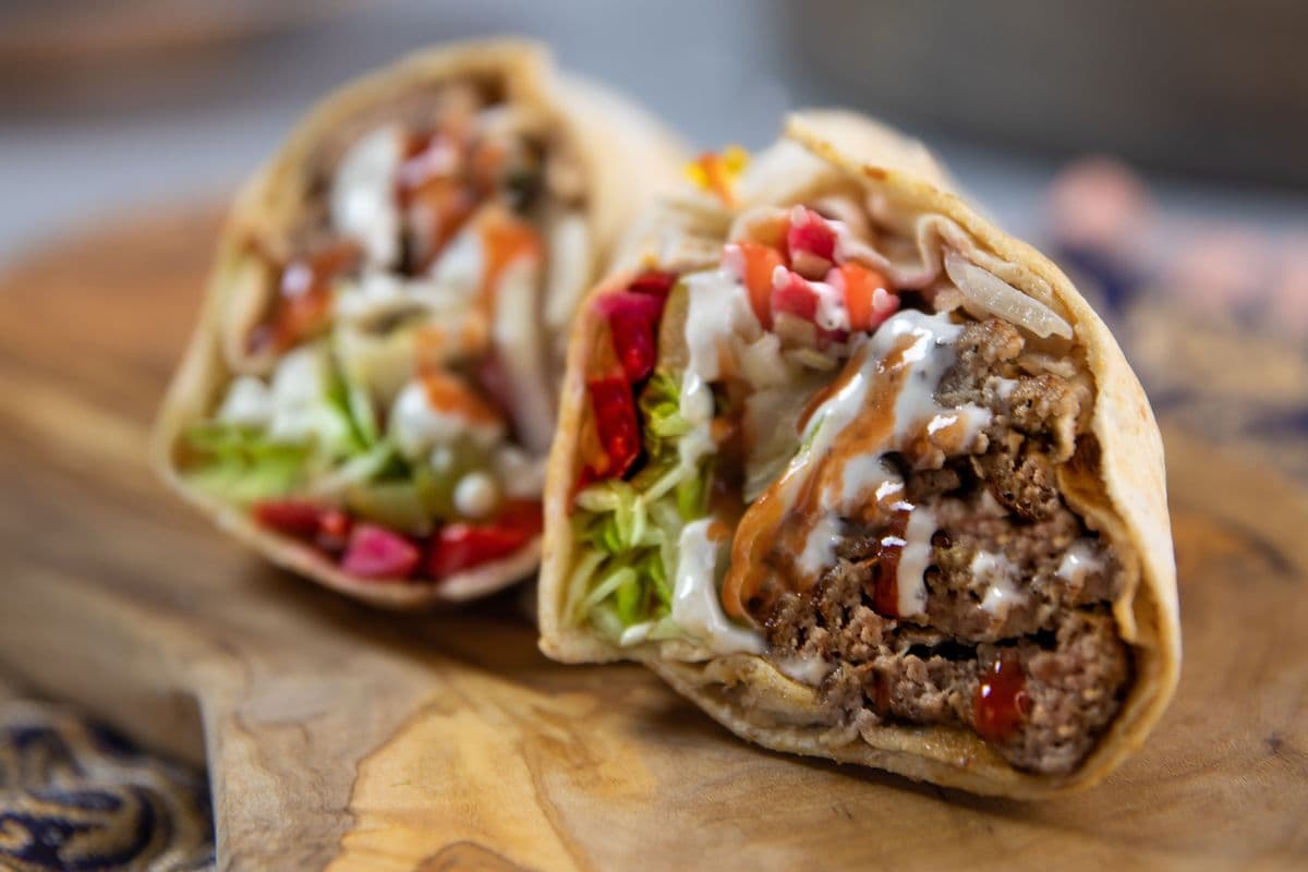 Beef Shawarma Wrap Regular