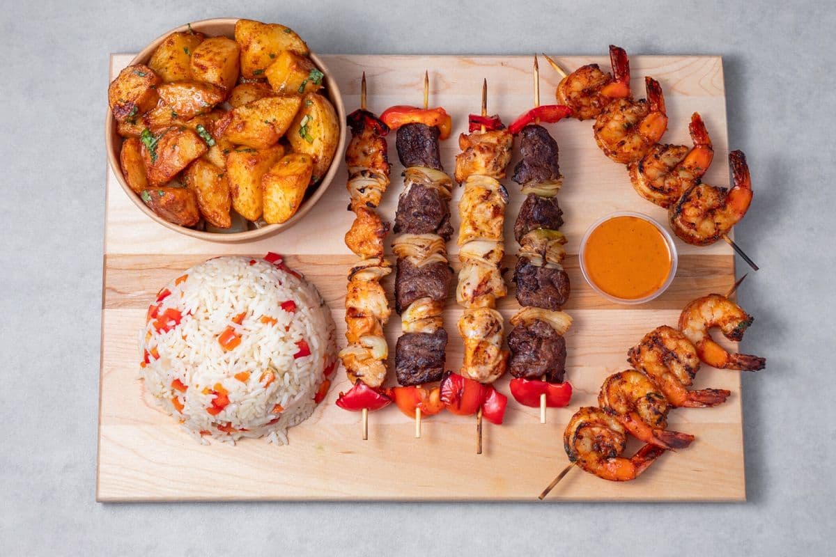 Brochette de légumes grillé