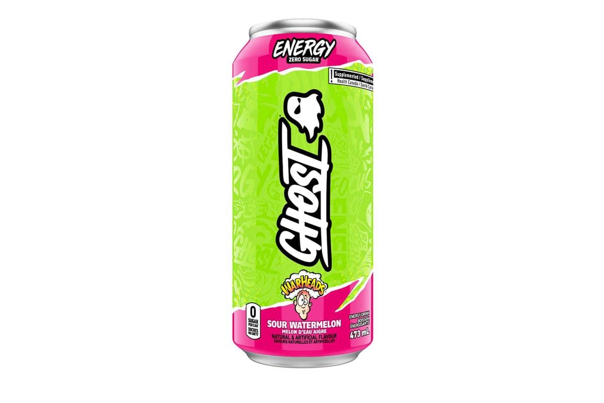 Ghost Energy Zero Sugar Warheads Sour Watermelon (473 ml)