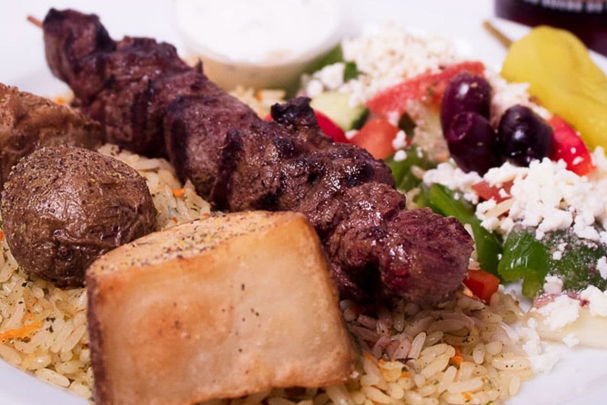 Beef Souvlaki Plate