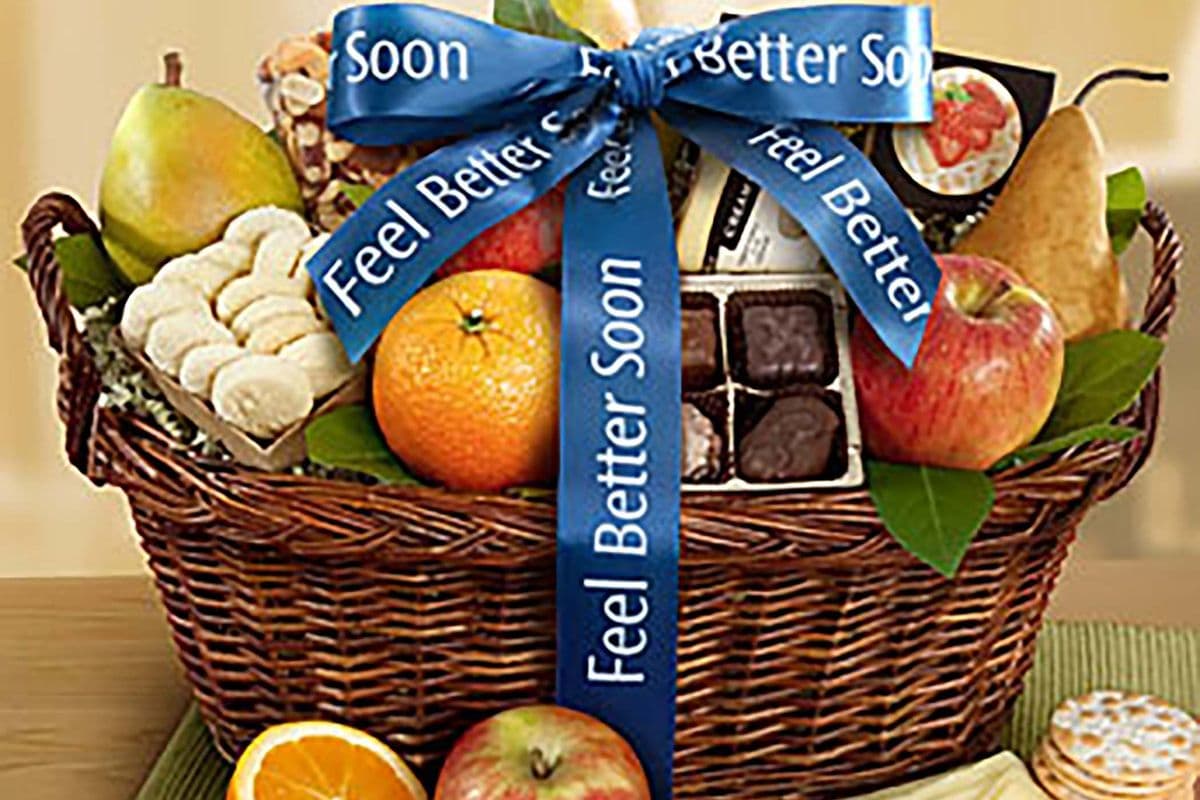 Vintage Get Well Fruit Gift Basket
