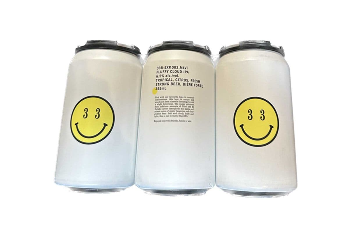33 BREWING Fluffy Cloud Hazy IPA 6 CANS (6 x 355 ML)