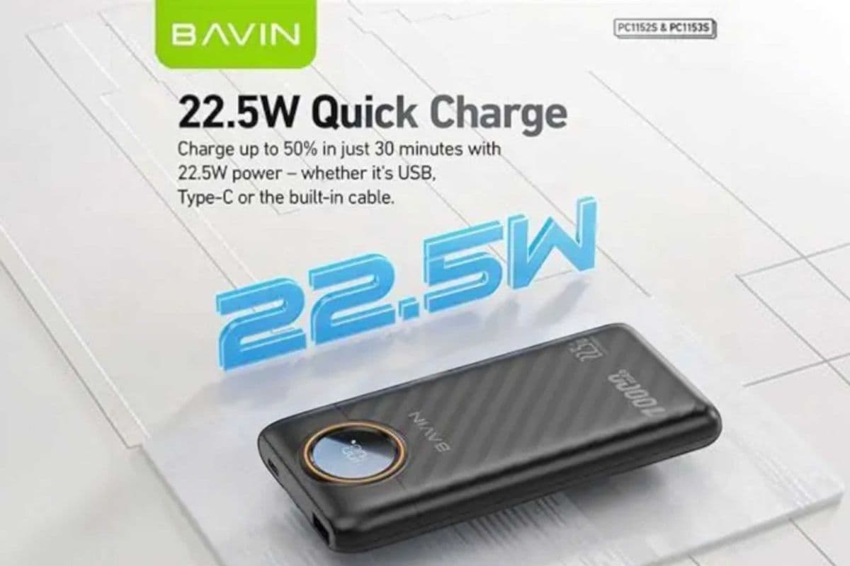 Bavin Power Band With Type-C And Lighting Cable 20000MAH