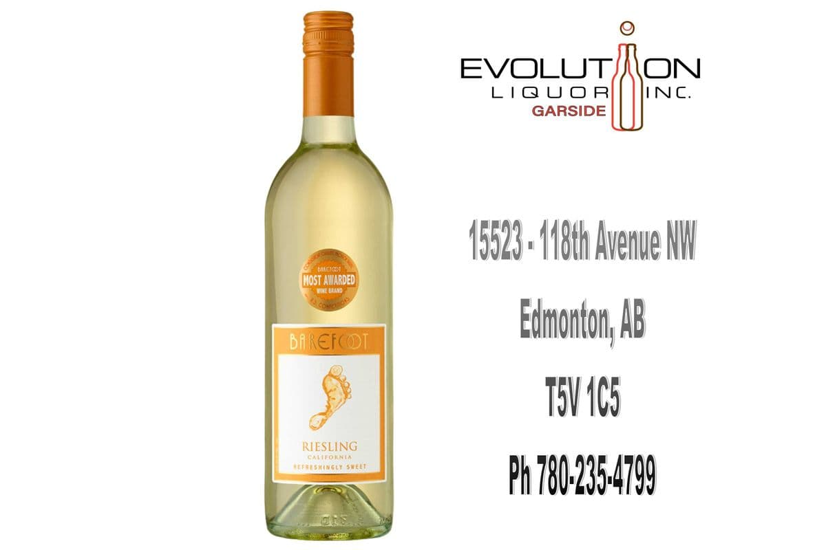Barefoot Riesling 0750G (1 x 750ml Glass Bottle)