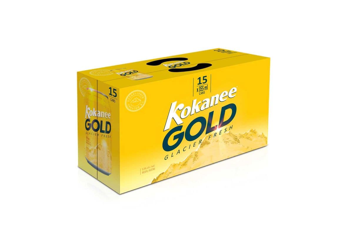 Kokanee Gold 15 Pack Cans (15 x 355 ml Cans)