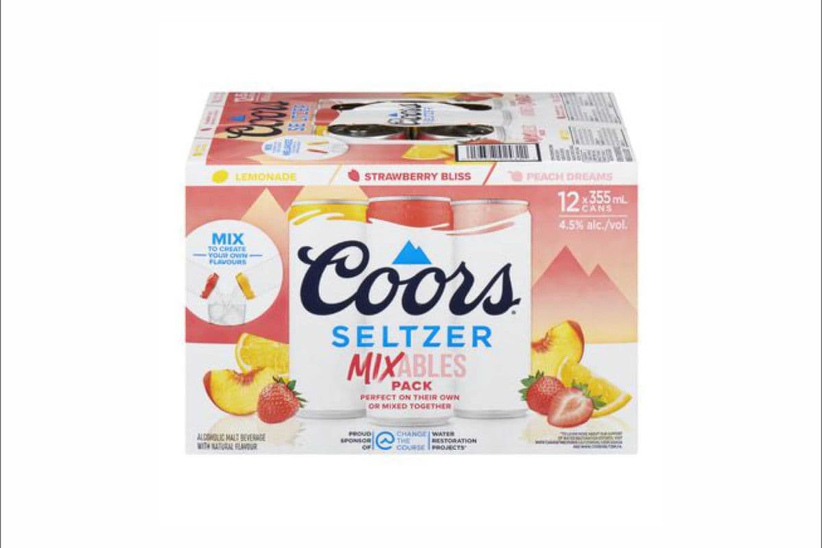 Coors Seltzer Mixables 12 Can (12 x 355ml)