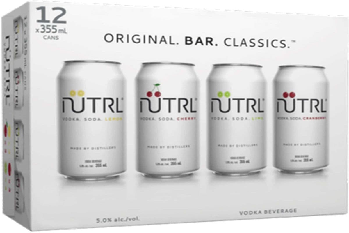 Nutrl Vodka Soda Mixed Pack 12 CANS (12 x 355ML)