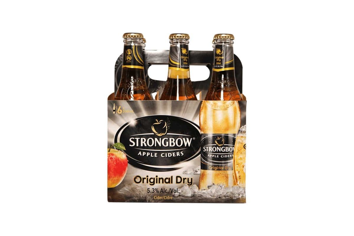 STRONGBOW CIDER 6 Bottles (1 x 330ml x 6 Bottles)