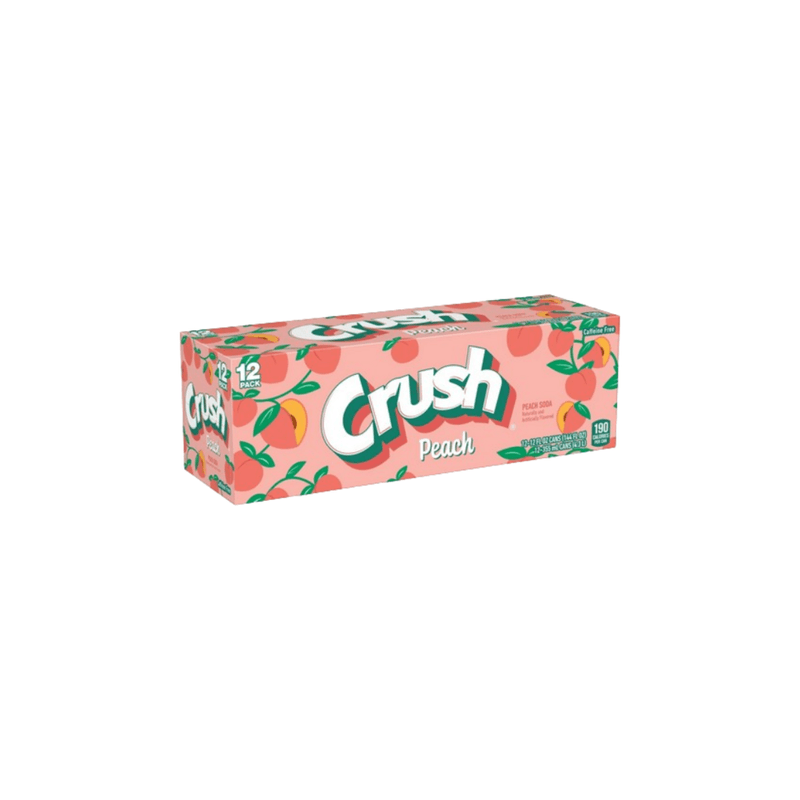 Crush Peach Soda 12 -PACK (355ml) - USA
