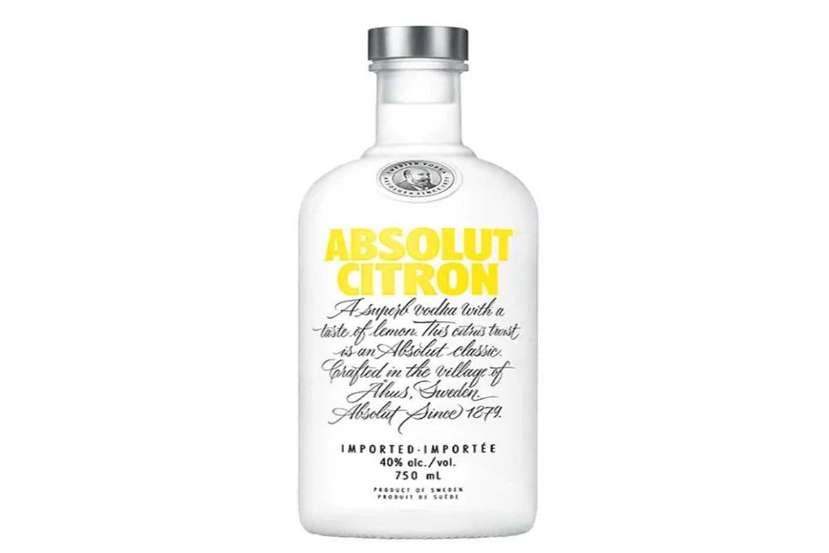 ABSOLUT CITRON VODKA 750 ML (1 x 750 ML)