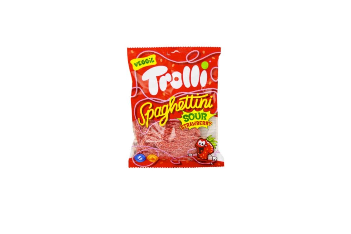Trolli Spaghettini Sour Strawberry (100gm)