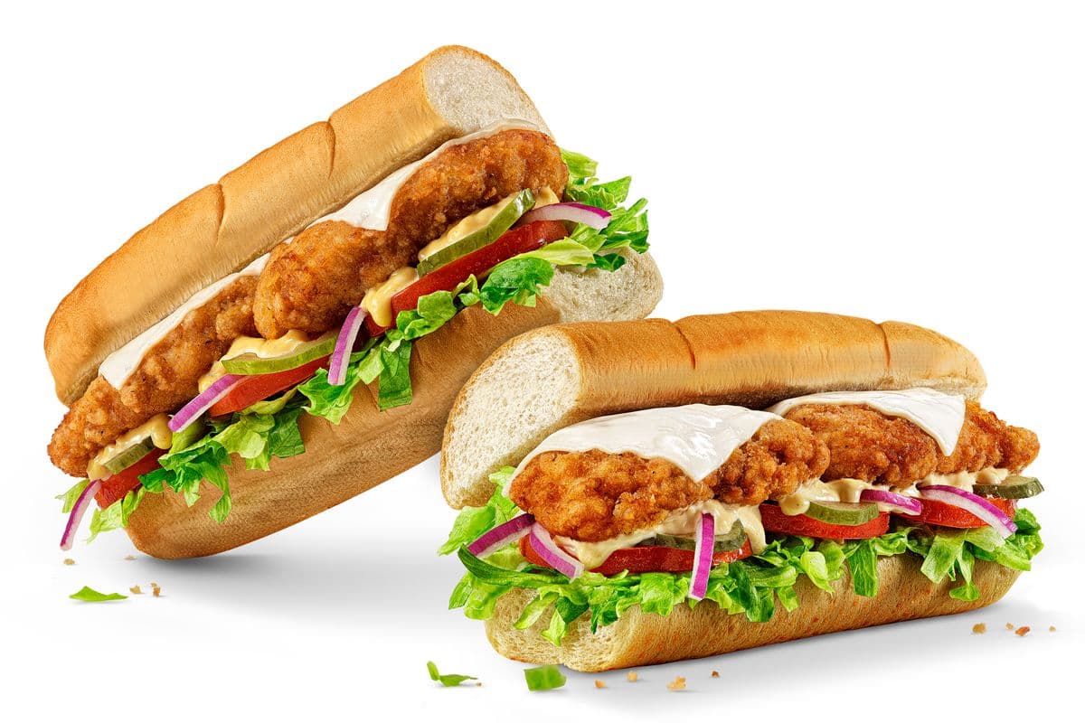 Footlong Crispy Chicken Sub (1030 Cals)