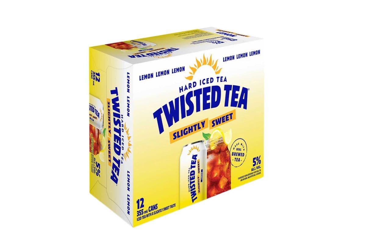 TWISTED TEA SLIGHTLY SWEET PACK 12 CANS (12 x 355 ML)