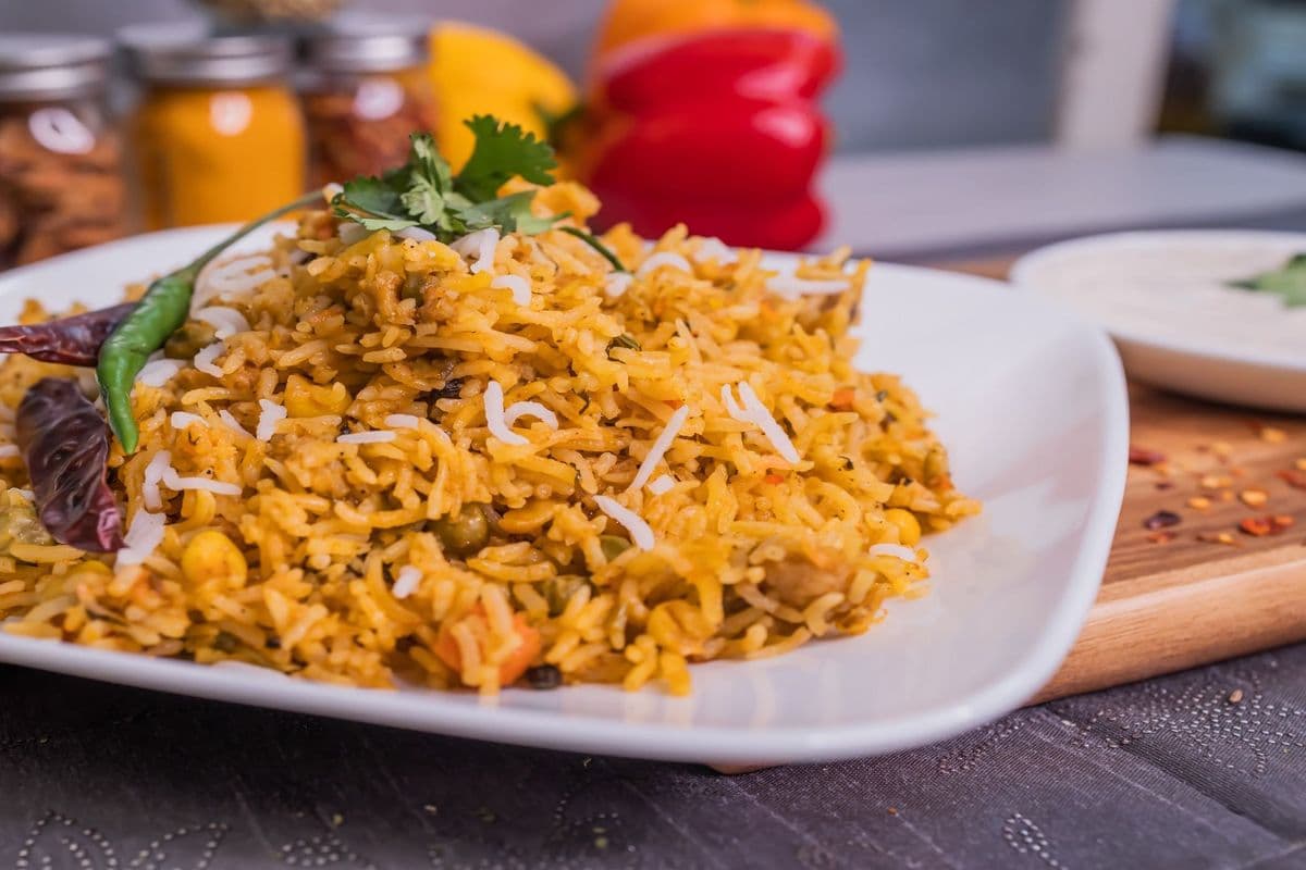 Veg Biryani (Served with Raita)