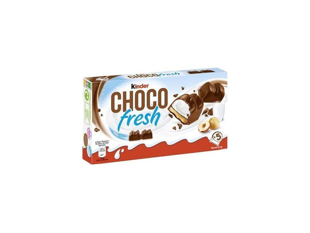Kinder Choco Fresh Cream and Hazelnut Chocolate Coated Refrigerator Snack 5 Pack