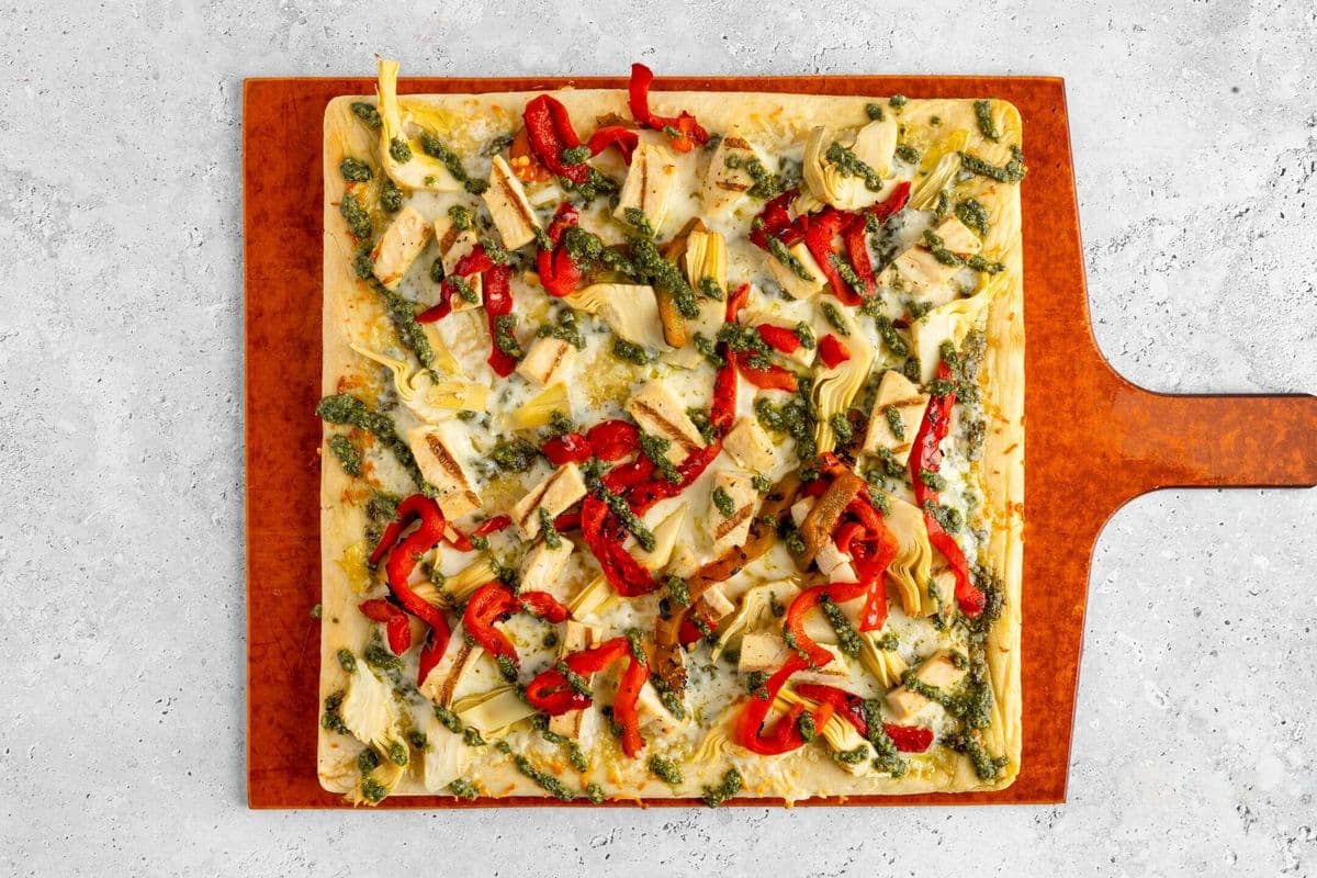 Pesto Chicken Pizza