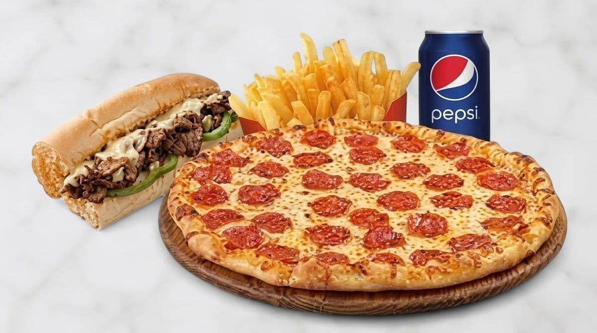 Combo #10 — Pizza Petite + sous-marin + Pepsi