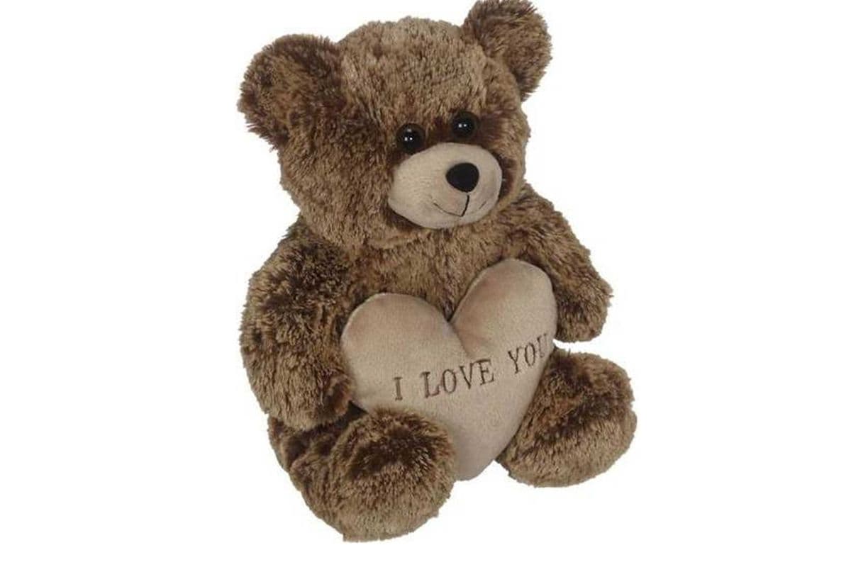 "I LOVE YOU" Brown Bear - Medium Size 8"