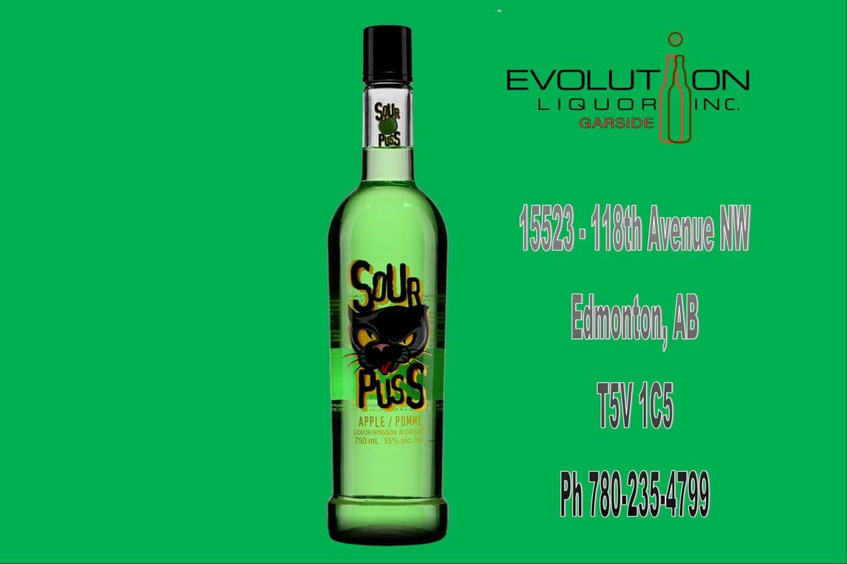 Sour Puss Apple 0750G (1 x 750ml Glass Bottle)