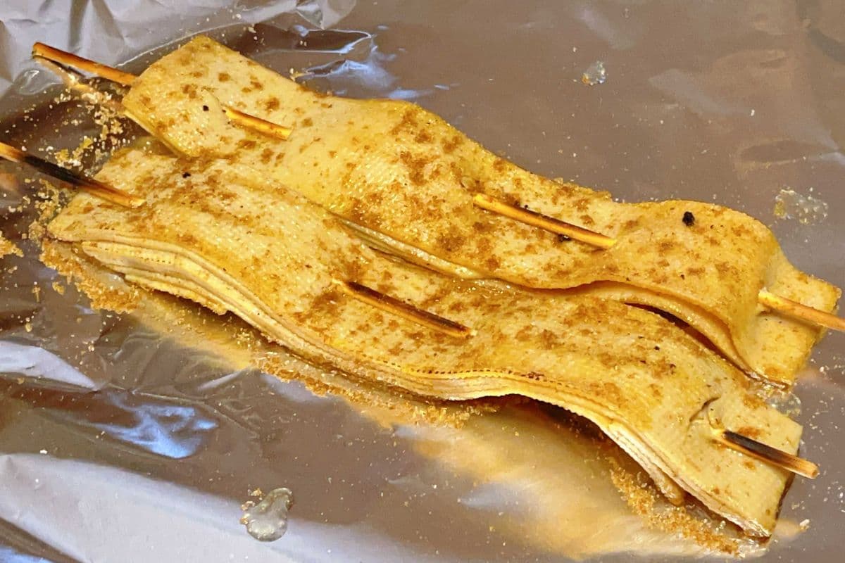 13. Grilled Dry Tofu Sheets (2 pcs) 烤豆皮