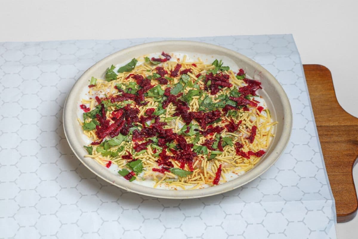 Sev Puri Punjabi Style