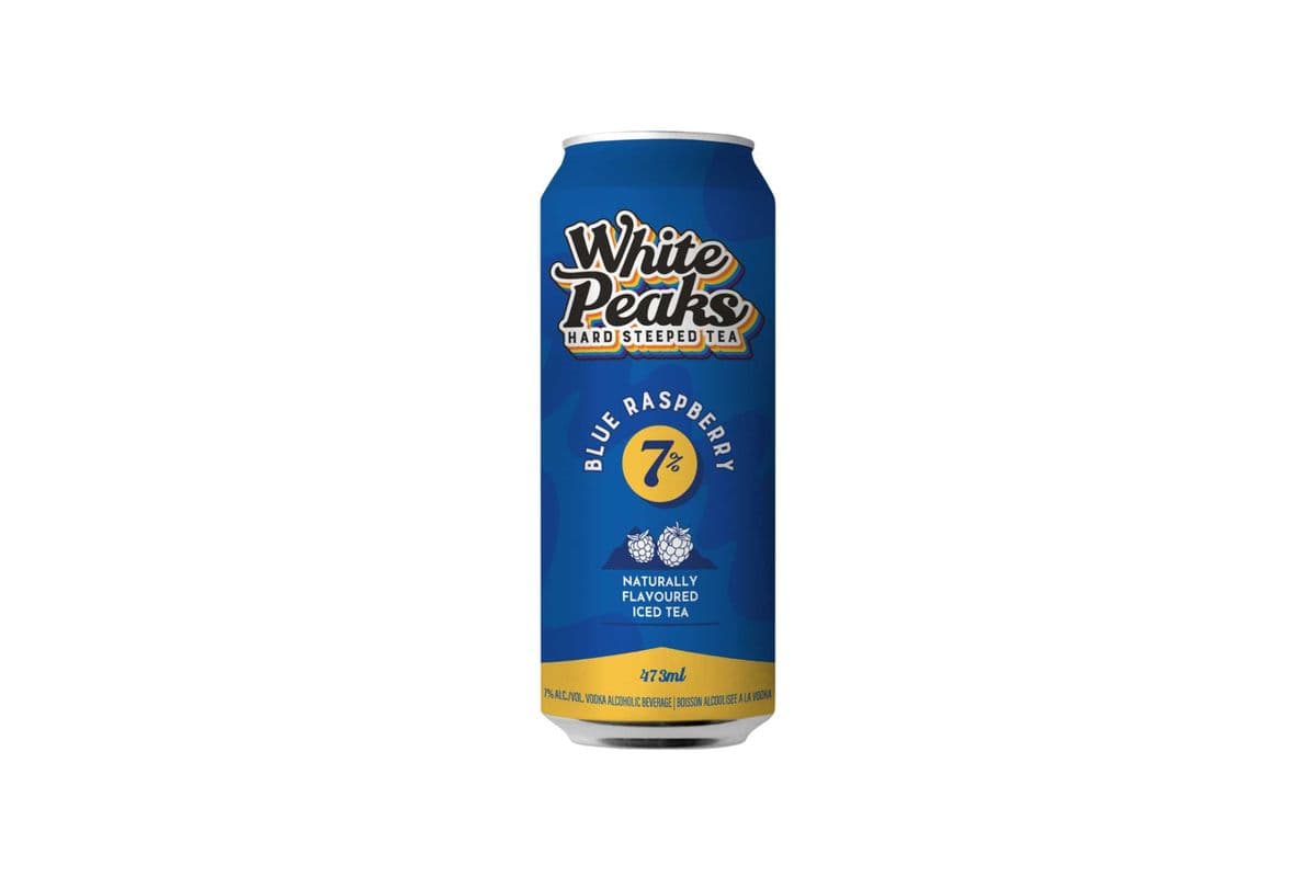 White Peaks Blue Raspberry (1 x 473ml Can)