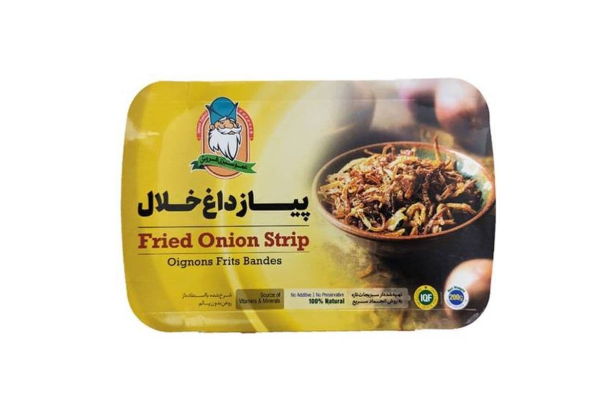 Amoo Sabzi Foroosh • Fried Onion Strips Amoo / Lanières D'Oignons Frits Amoo (200G)