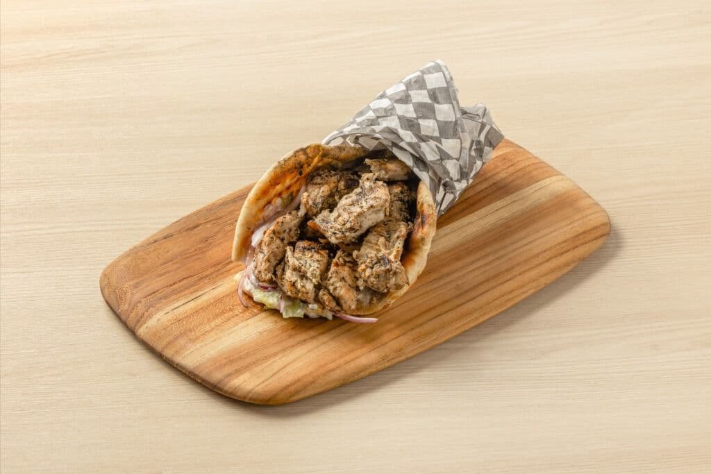 Famous Souvlaki on a Bun or Pita