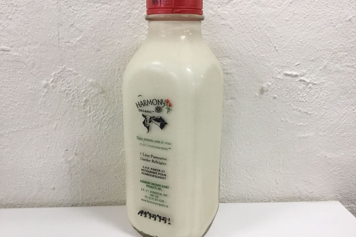 Harmony Organic Milk 3.8% Bottle (1 L)