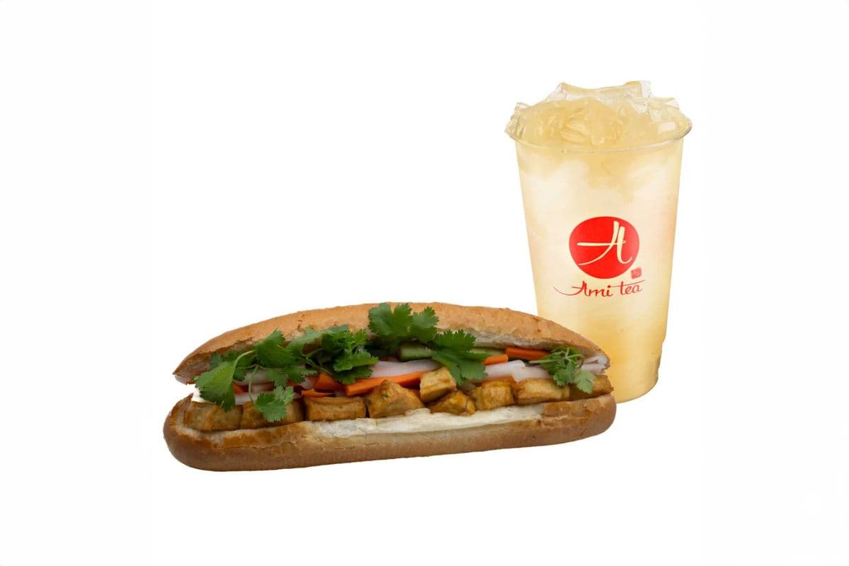 Golden Tofu Veggies Banh Mi Sub Meal Value Combo Meal
