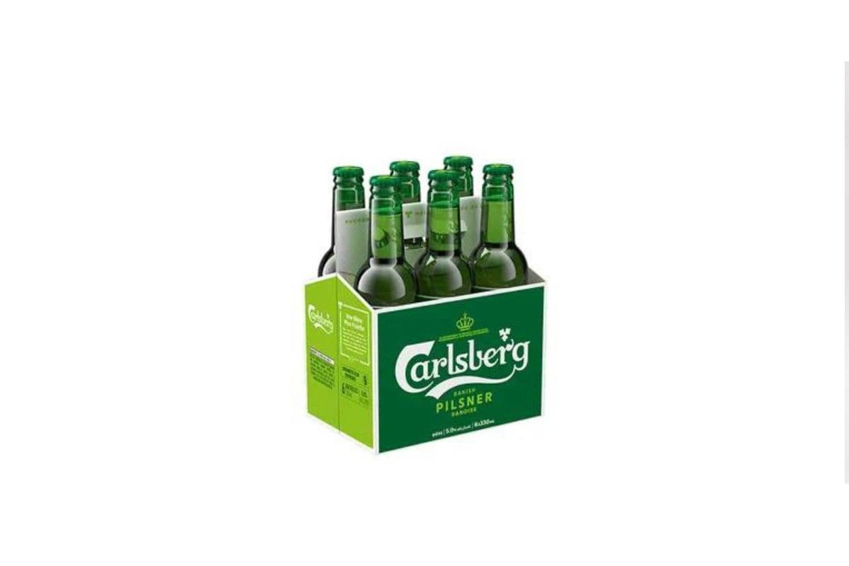 Carlsberg Pilsner Denmark (6 Bottles) (1 x 6x330ml)