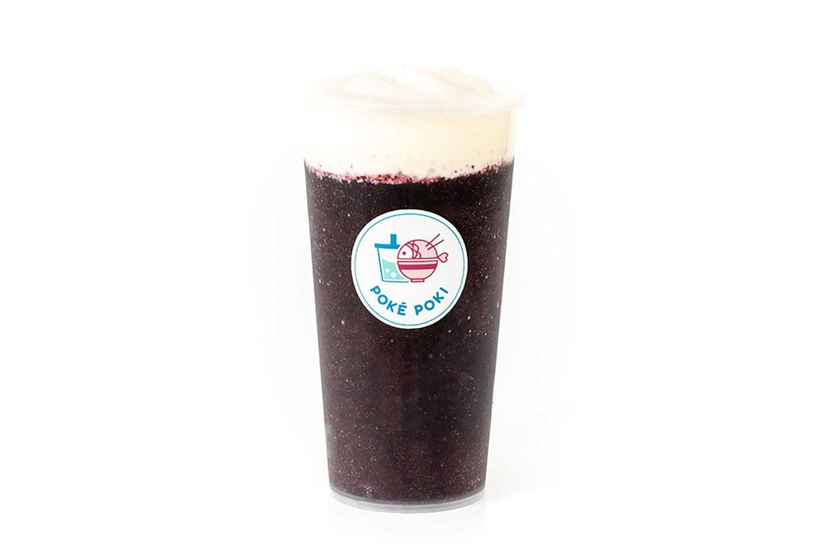 Frappé Glacé aux Bleuets avec Mousse au Fromage / Blueberry slush with Cheese Mousse