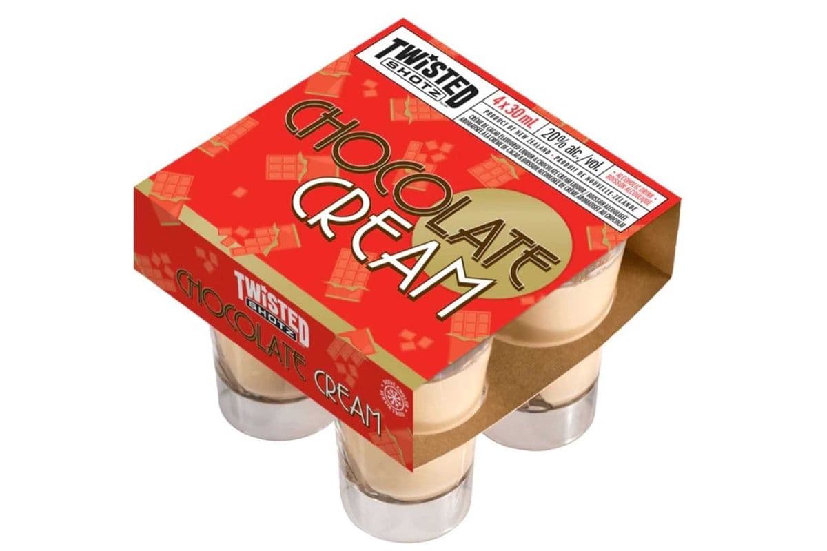 TWISTED SHOTZ 4PK CHOCOLATE CREAM (1 x 4PK)
