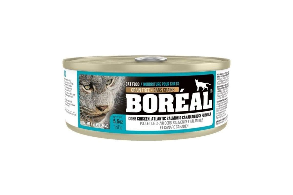 Boreal Cobb Chicken, Canadian Duck & Atlantic Salmon Grain-Free Wet Cat Food Can (156 g)