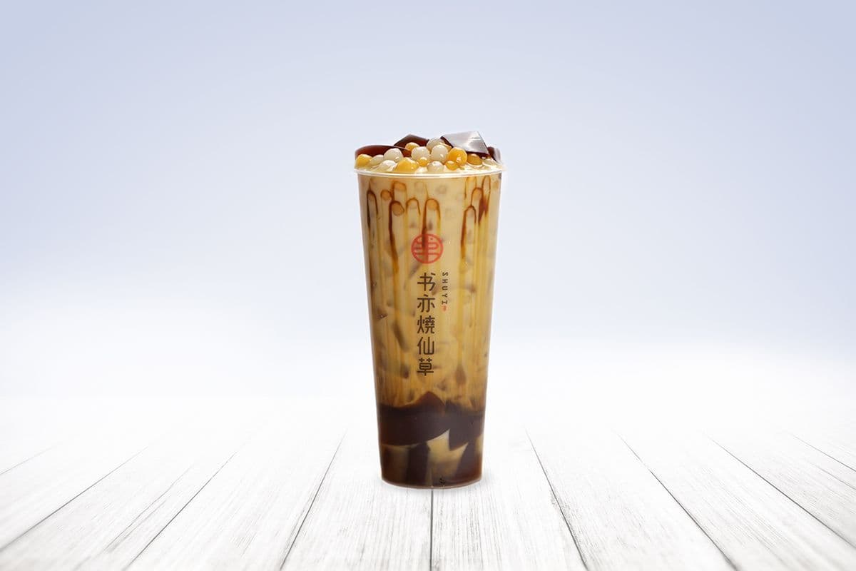 Taro Balls Meet Brown Sugar Milk Tea (Cold)