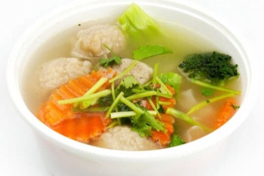 Soupe Wonton avec Légumes Variés / Wonton Soup with Mixed Vegetables