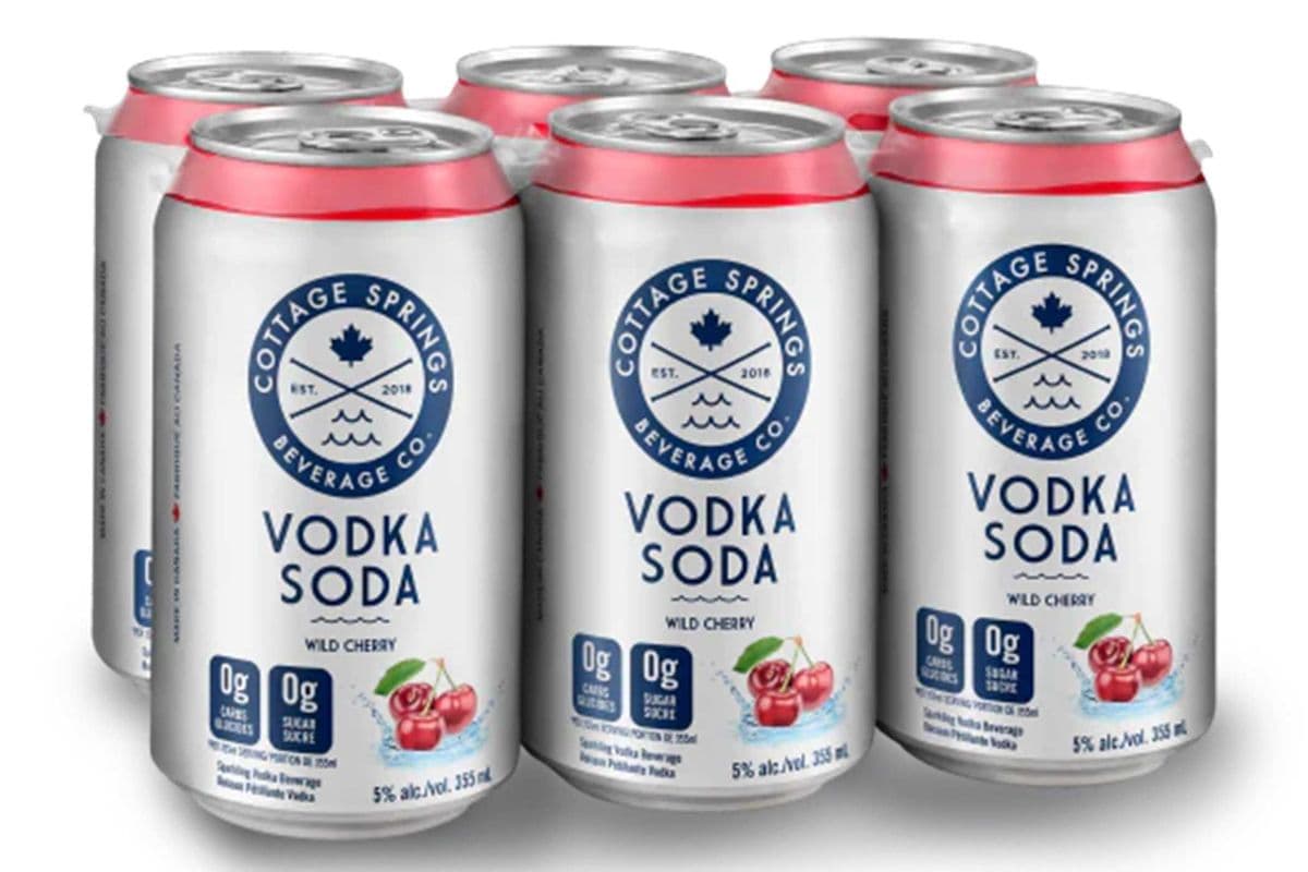 Cottage Spring Vodka Soda Wild Cherry 6 CANS (6 x 355ML)